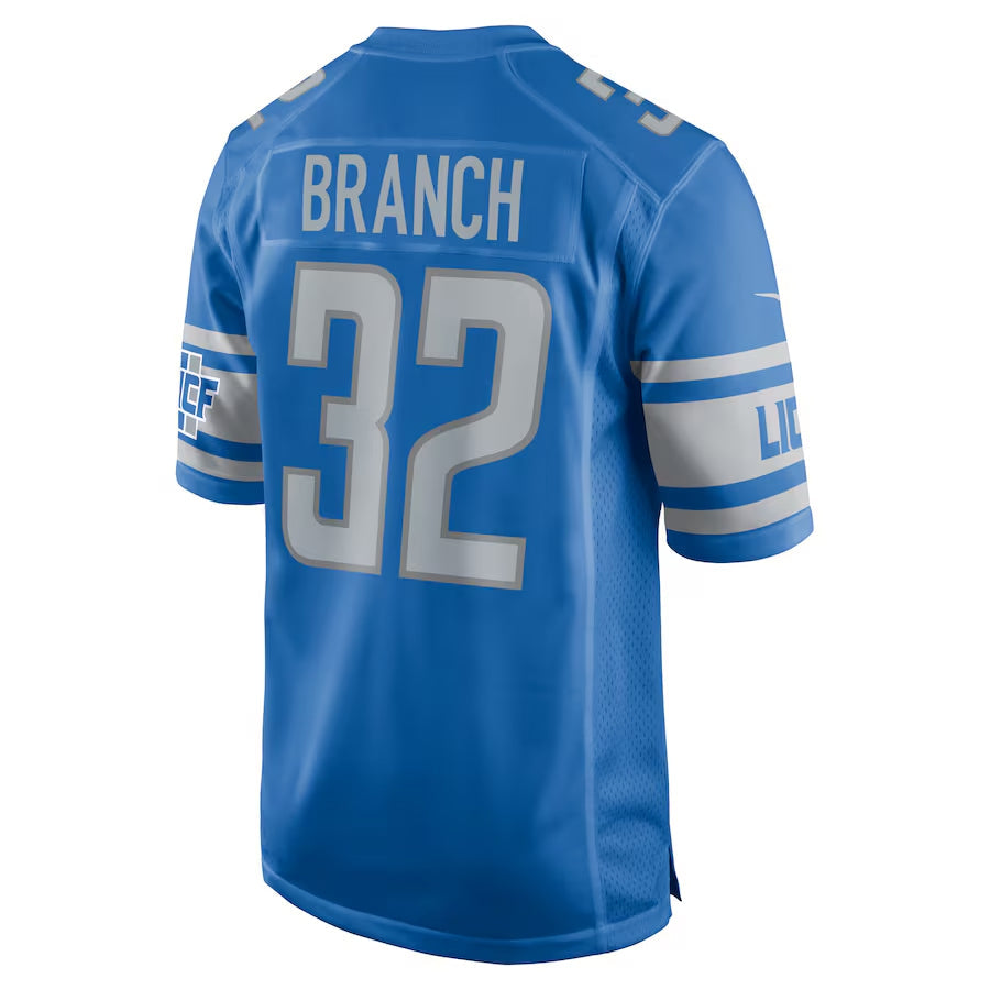 Trusc D.Lions #32 Brian Branch Player Blue Replica Game Stitched Jerseys