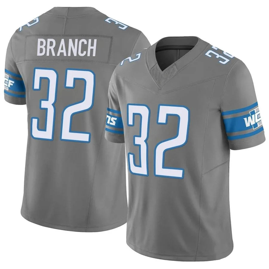 Trusc D.Lions #32 Brian Branch Player Gray Vapor F.U.S.E. Limited Stitched Jerseys