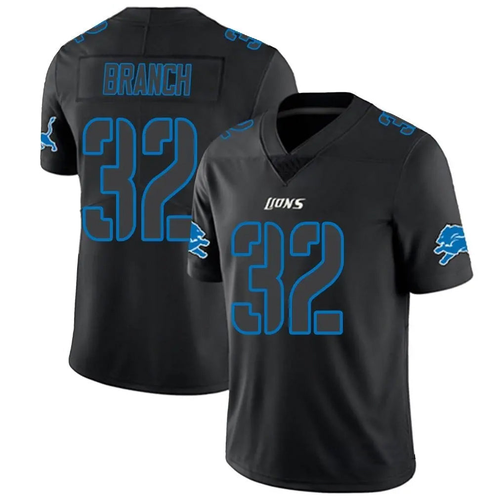 Trusc D.Lions #32 Brian Branch Player Limited Black Impact Game Stitched Jerseys
