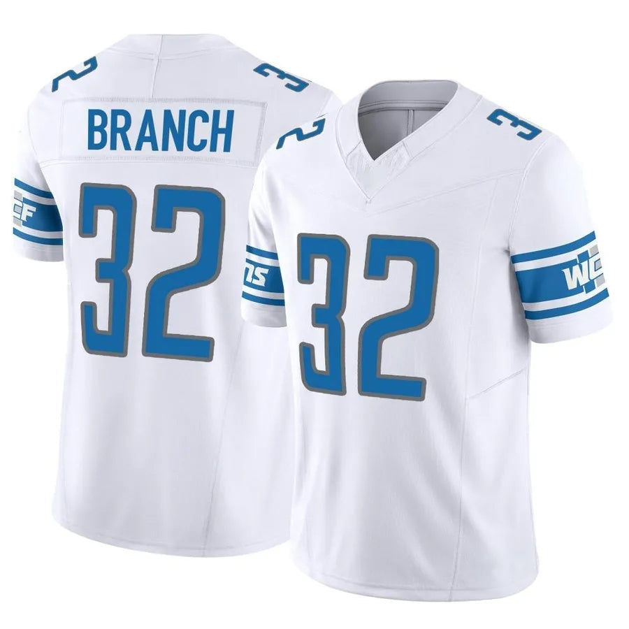 Trusc D.Lions #32 Brian Branch Player White Vapor F.U.S.E. Limited Game Stitched Jerseys