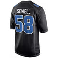Trusc D.Lions #58 Penei Sewell Player Black Fashion Game Stitched Jerseys