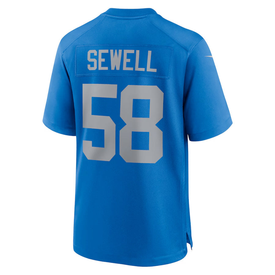 Trusc D.Lions #58 Penei Sewell Player Blue Alternate Game Stitched Jerseys