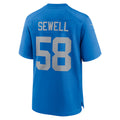 Trusc D.Lions #58 Penei Sewell Player Blue Alternate Game Stitched Jerseys
