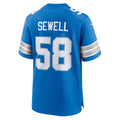 Trusc D.Lions #58 Penei Sewell Player Blue Home Game Stitched Jerseys