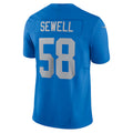 Trusc D.Lions #58 Penei Sewell Player Blue Vapor F.U.S.E. Alternate Limited Game Stitched Jerseys