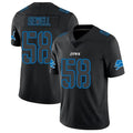 Trusc D.Lions #58 Penei Sewell Player Limited Black Impact Stitched Jerseys