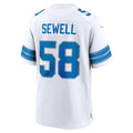 Trusc D.Lions #58 Penei Sewell Player White Home Game Stitched Jerseys