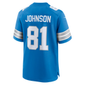 Trusc D.Lions #81 Calvin Johnson Blue Team Retired Game Stitched Jerseys