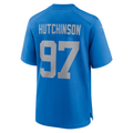 Trusc D.Lions #97 Aidan Hutchinson Blue Alternate Game Stitched Jerseys