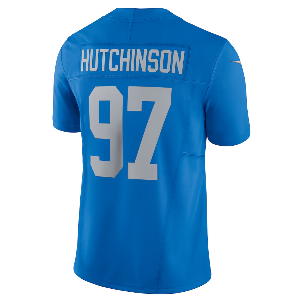 Trusc D.Lions #97 Aidan Hutchinson Blue Vapor F.U.S.E. Alternate Limited Stitched Jerseys