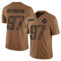 Trusc D.Lions #97 Aidan Hutchinson Player Brown Salute To Service Limited Stitched Jerseys