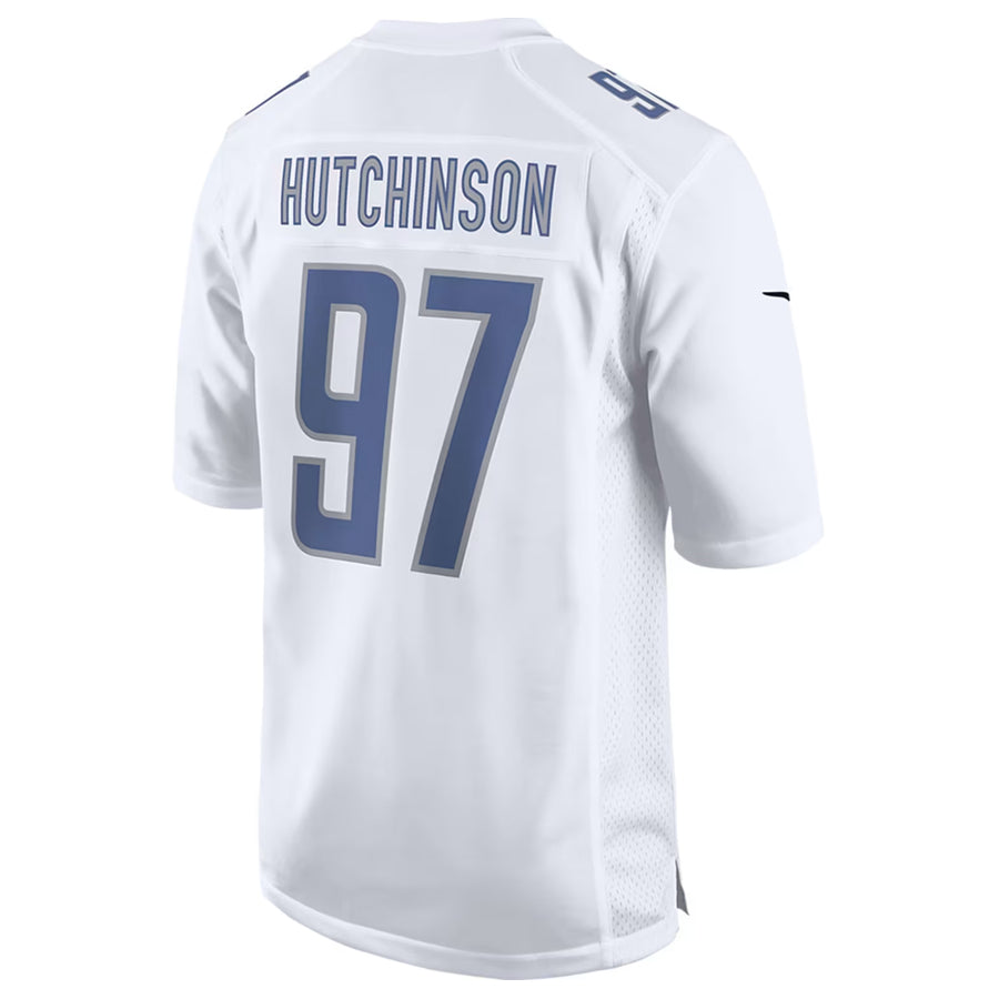 Trusc D.Lions #97 Aidan Hutchinson Player White Limited Fashion Stitched Jerseys