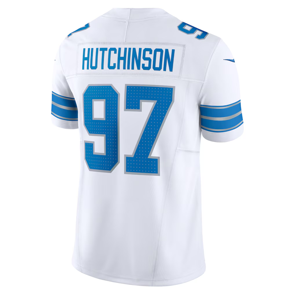 Trusc D.Lions #97 Aidan Hutchinson White Vapor F.U.S.E. Limited Stitched Jerseys