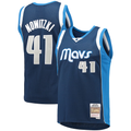 Trusc D.Mavericks Mitchell & Ness #41 Dirk Nowitzki Navy Dallas Mavericks 2011-2012 Hardwood Classics Swingman Stitched Jerseys