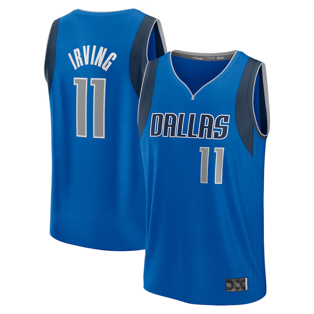 Trusc D.Mavericks #11 Kyrie Irving Blue Fast Break Replica Player Jerseys - Icon Edition