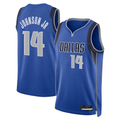 Trusc D.Mavericks #14 Morez Johnson Jr. Blue Icon Swingman Stitched Jerseys