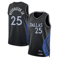 Trusc D.Mavericks #25 P.J. Washington Jr. Black 2025-2026 City Edition Swingman Stitched Jerseys