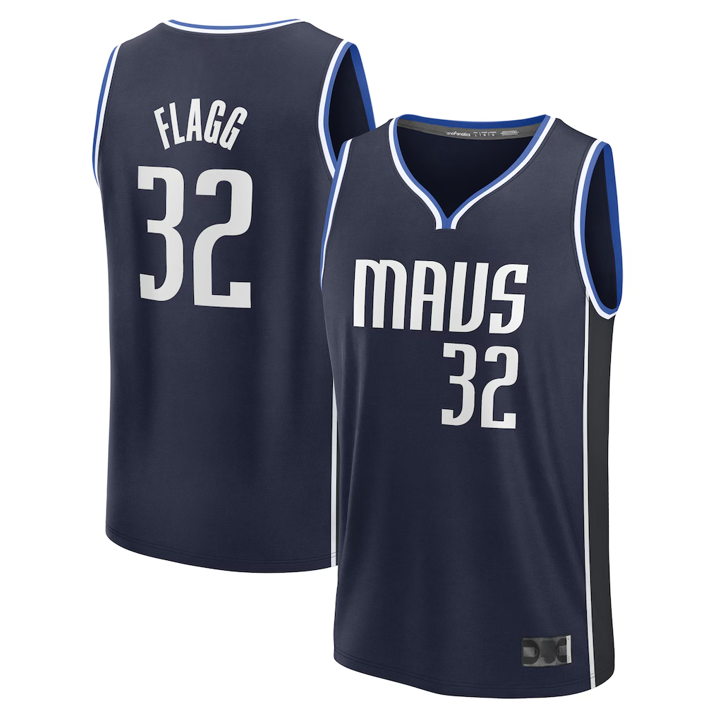 Trusc D.Mavericks #32 Cooper Flagg Navy 2025 Draft First Round Pick Fast Break Replica Jerseys - Statement Edition