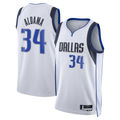 Trusc D.Mavericks #34 White Santi Aldama Association Edition Swingman Stitched Jerseys