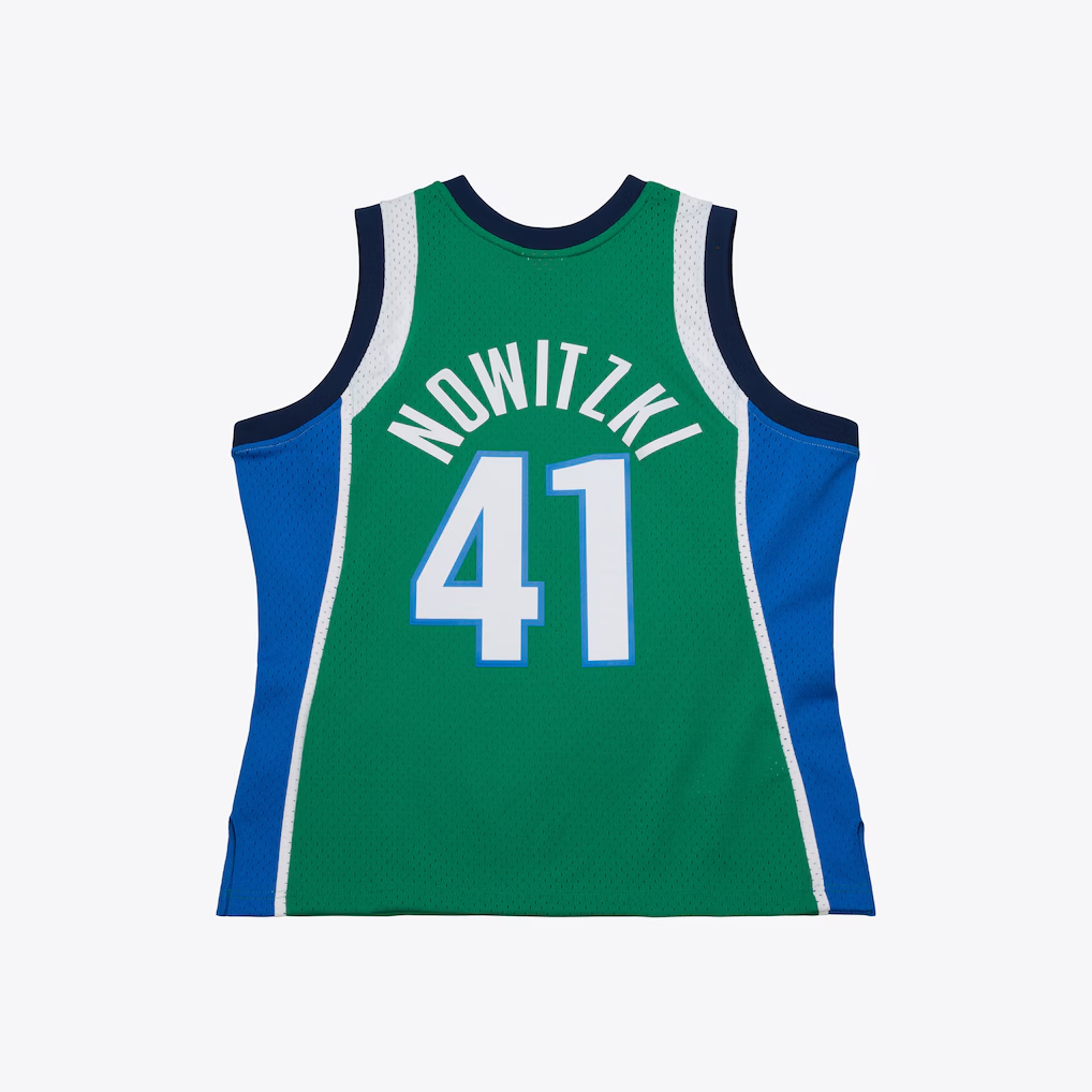 Trusc D.Mavericks #41Dirk Nowitzki Mitchell & Ness Swingman Stitched Jerseys 2004