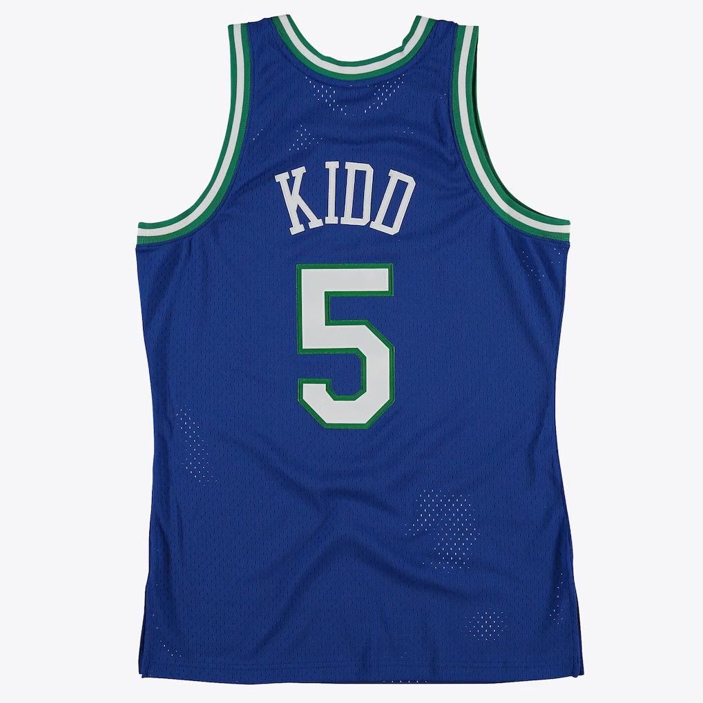 Trusc D.Mavericks #5 Jason Kidd Royal 1997 Hardwood Classics Road Swingman  By Mitchell & Ness Stitched Jerseys