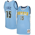 Trusc D.Nuggets #15 Nikola Jokic Mitchell & Ness Light Blue 2016-17 Swingman Jerseys