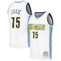 Trusc D.Nuggets #15 Nikola Jokic Mitchell & Ness White 2016-17 Throwback Swingman Jerseys