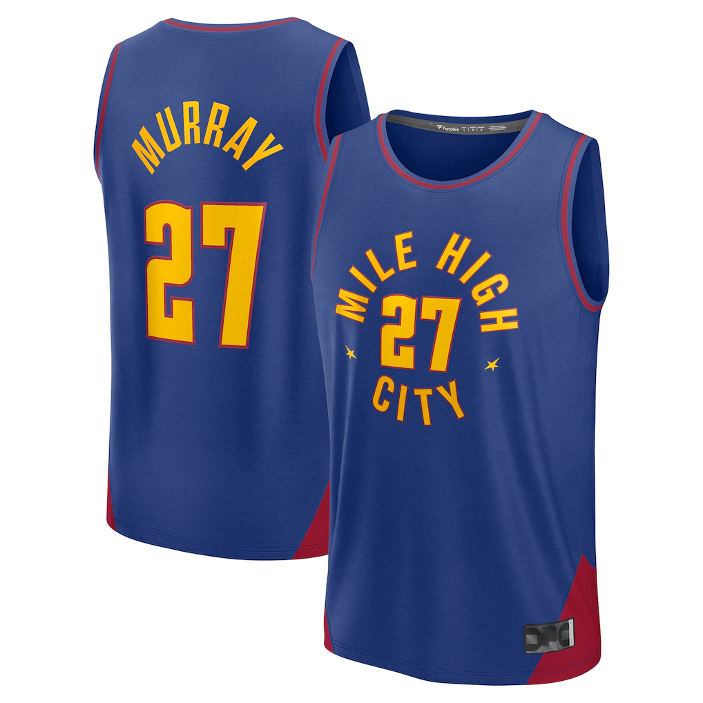 Trusc D.Nuggets #27 Jamal Murray Blue Fast Break Replica Player Jerseys - Statement Edition