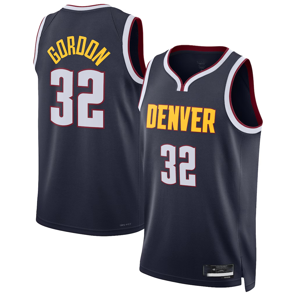 Trusc D.Nuggets #32 Aaron Gordon Navy Swingman Jerseys - Icon Edition
