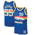 Trusc D.Nuggets #55 Dikembe Mutombo Mitchell & Ness Blue 199192 Hardwood Classics Swingman Jerseys