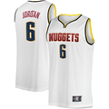 Trusc D.Nuggets #6 DeAndre Jordan White Fast Break Player Jerseys - Association Edition