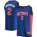 Trusc D.Pistons #2 Cade Cunningham  Blue 2021 Draft First Round Pick Fast Break Replica Jerseys - Icon Edition