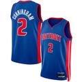 Trusc D.Pistons #2 Cade Cunningham Blue Swingman Jerseys - Icon Edition