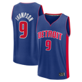 Trusc D.Pistons #9 Ausar Thompson  Blue Fast Break Jerseys - Icon Edition