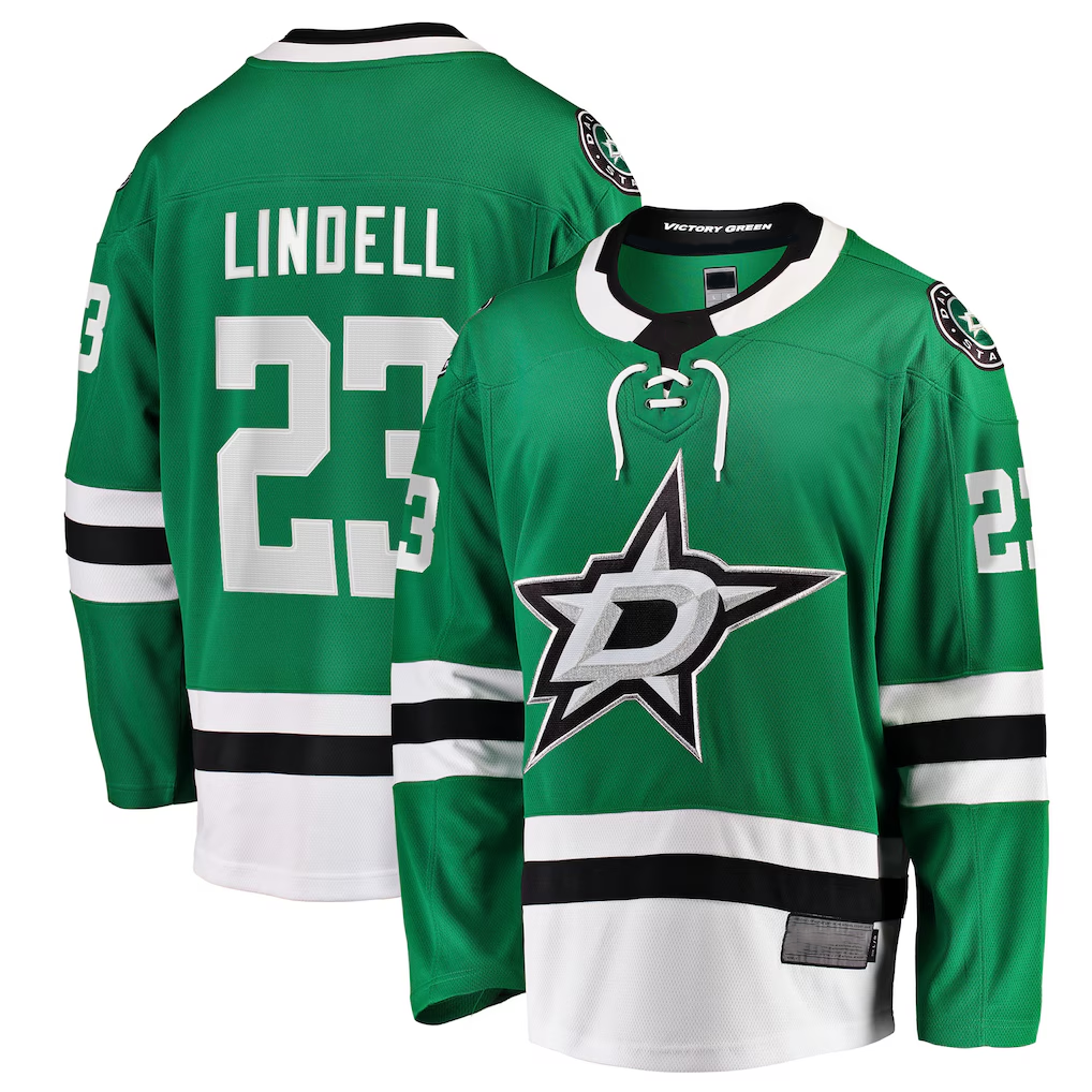 Trusc D.Stars #23 Esa Lindell Kelly Green Breakaway Jerseys
