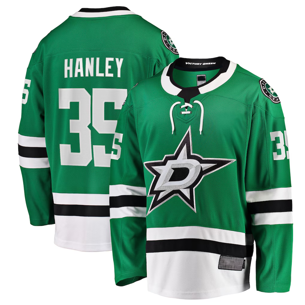 Trusc D.Stars #35 Joel Hanley Kelly Green Breakaway Player Jerseys