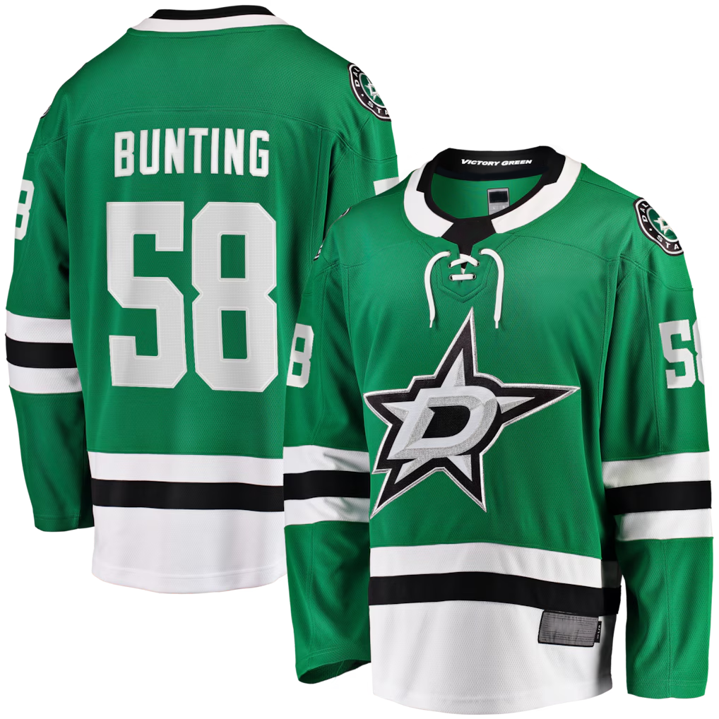 Trusc D.Stars #58 Michael Bunting Kelly Green Home Breakaway Jerseys
