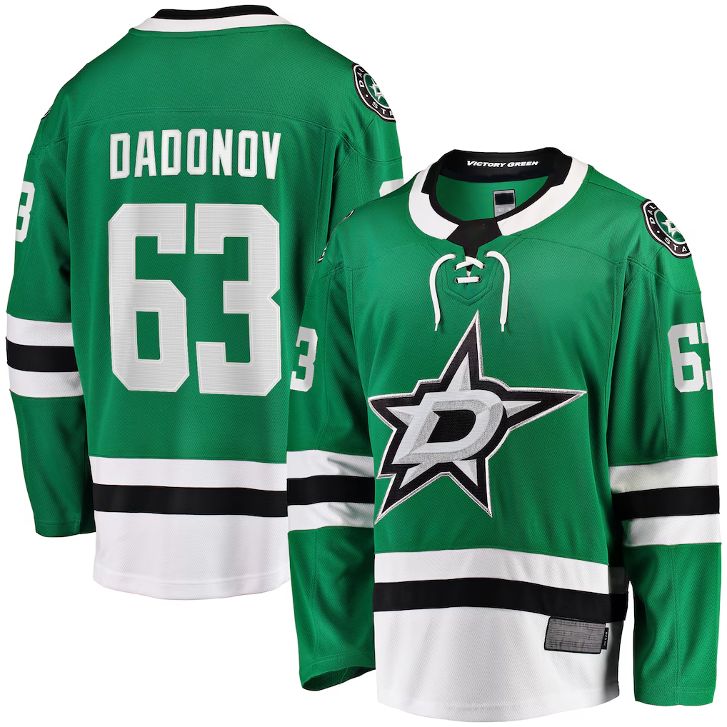 Trusc D.Stars #63 Evgenii Dadonov Green Home Breakaway Jerseys