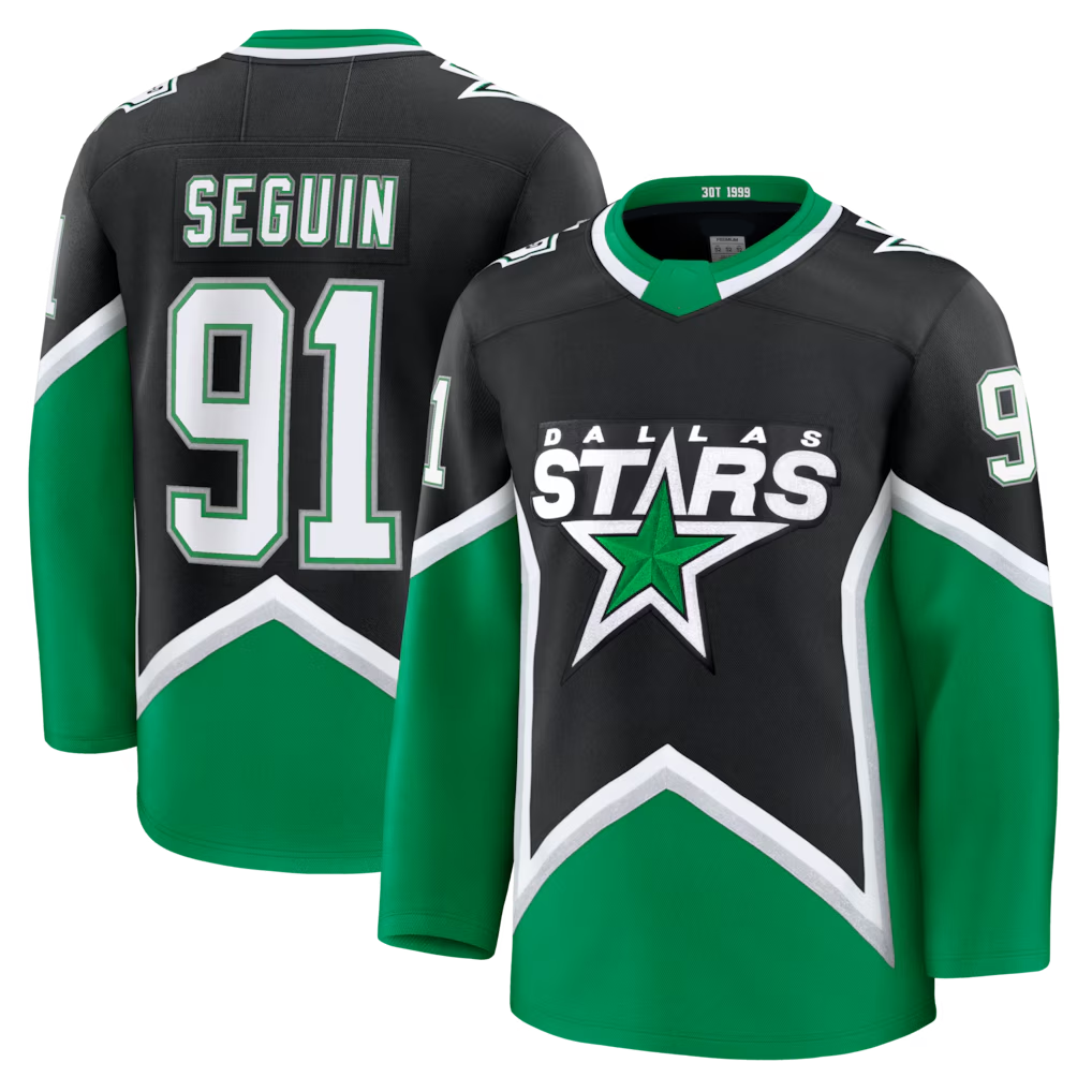 Trusc D.Stars #91 Tyler Seguin Black Alternate Premium Jerseys