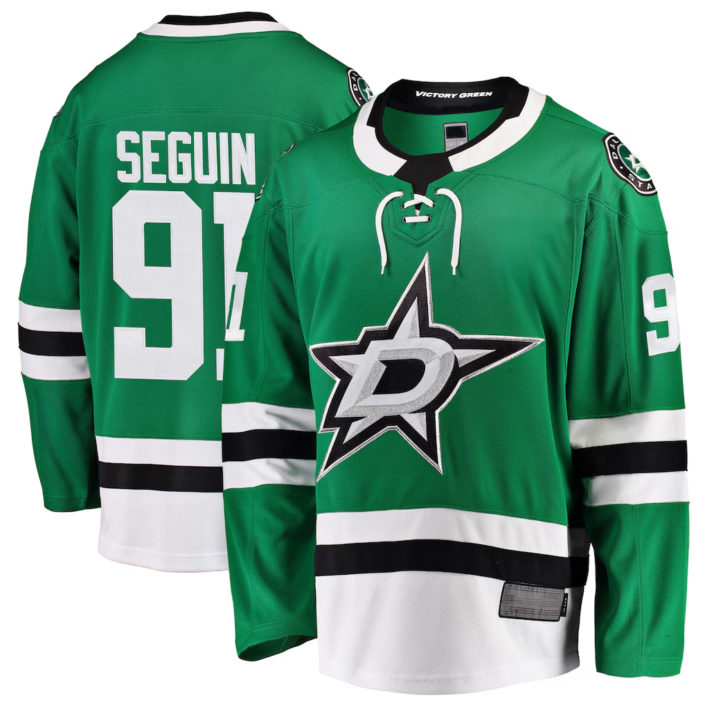 Trusc D.Stars #91 Tyler Seguin Kelly Green Breakaway Home Jerseys