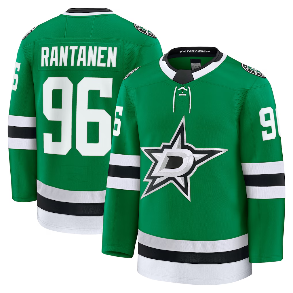 Trusc D.Stars #96 Mikko Rantanen Kelly Green Home Premium Jerseys