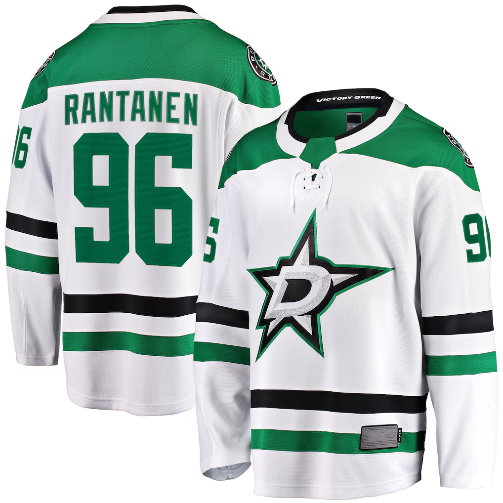 Trusc D.Stars #96 Mikko Rantanen White Away Breakaway Jerseys
