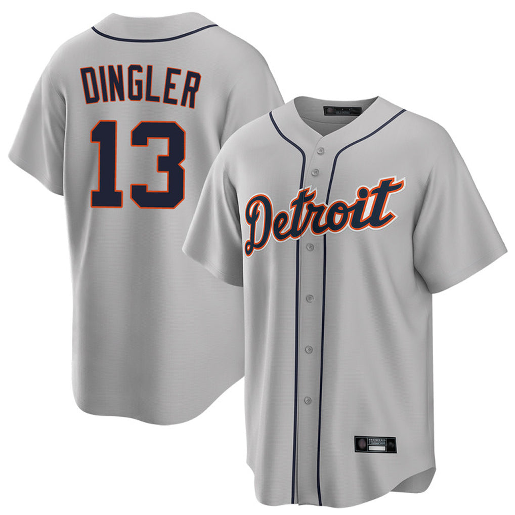 Trusc D.Tigers #13 Dillon Dingler Player Gray Home Game Stitched Jerseys