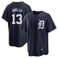 Trusc D.Tigers #13 Dillon Dingler Player Navy Game Home Stitched Jerseys