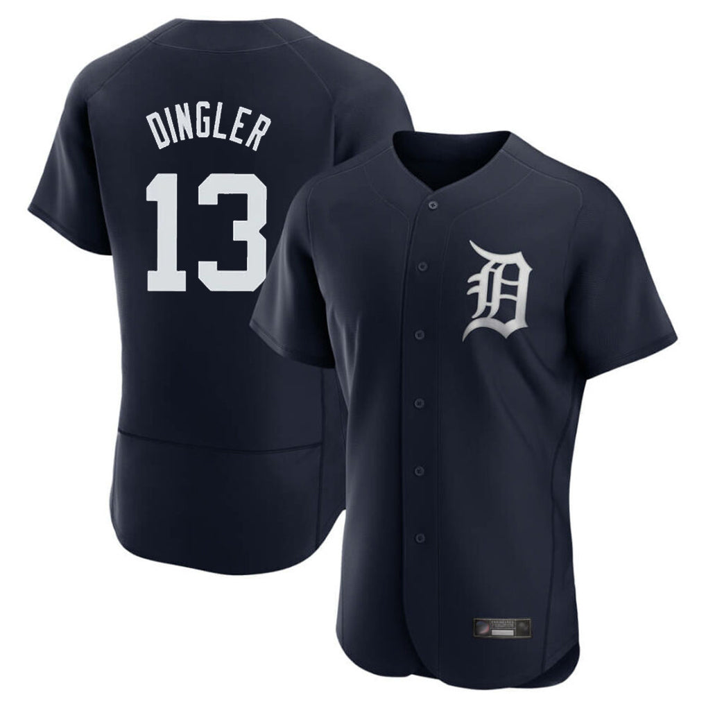 Trusc D.Tigers #13 Dillon Dingler Player Navy Limited Elite Home Stitched Jerseys