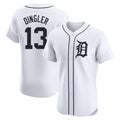Trusc D.Tigers #13 Dillon Dingler Player White Limited Elite Home Stitched Jerseys