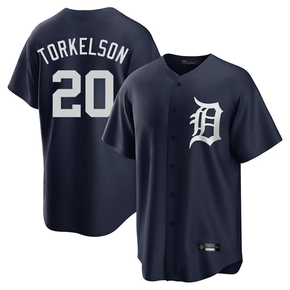 Trusc D.Tigers #20 Spencer Torkelson Player Navy Game Home Stitched Jerseys