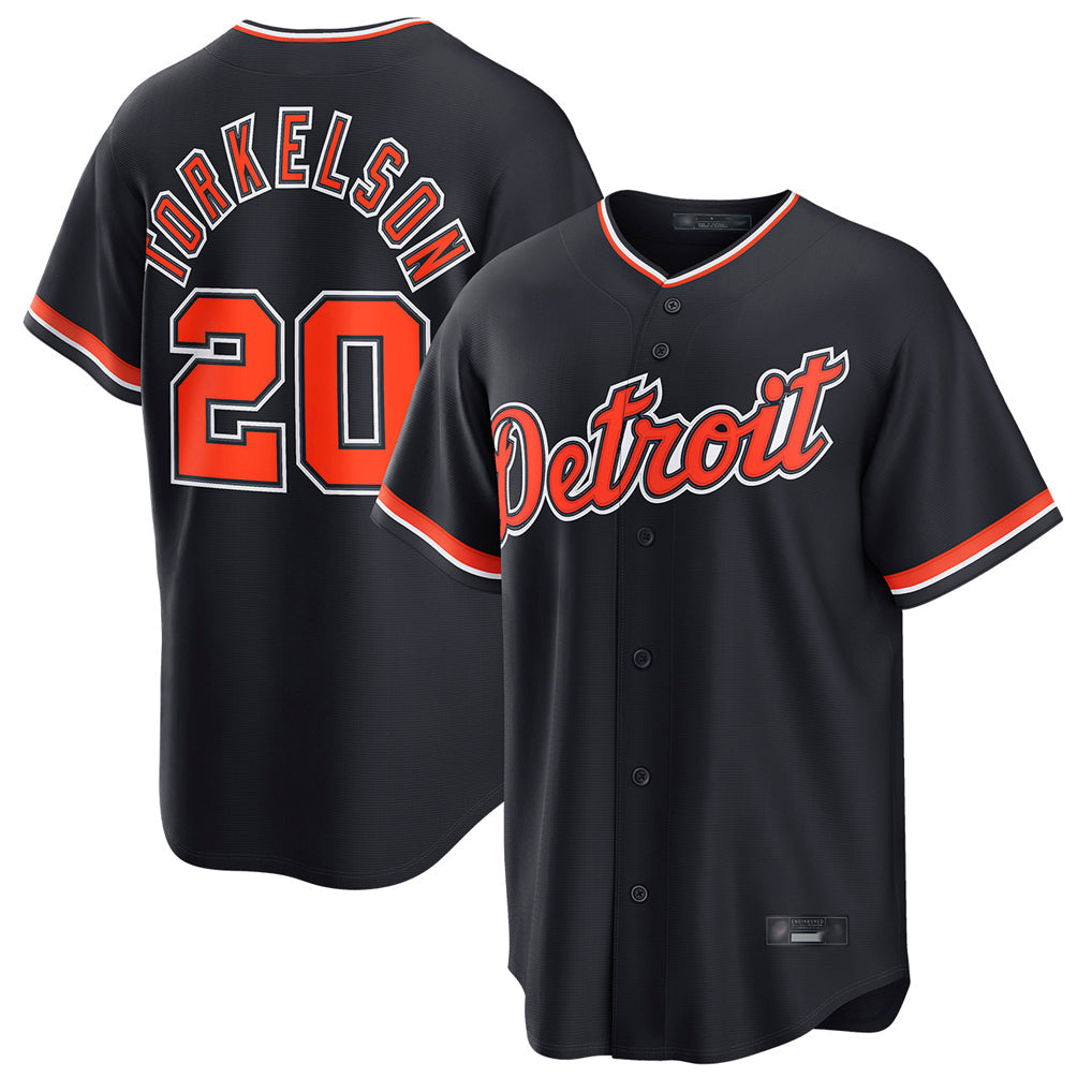 Trusc D.Tigers #20 Spencer Torkelson Player Navy Home Game Stitched Jerseys