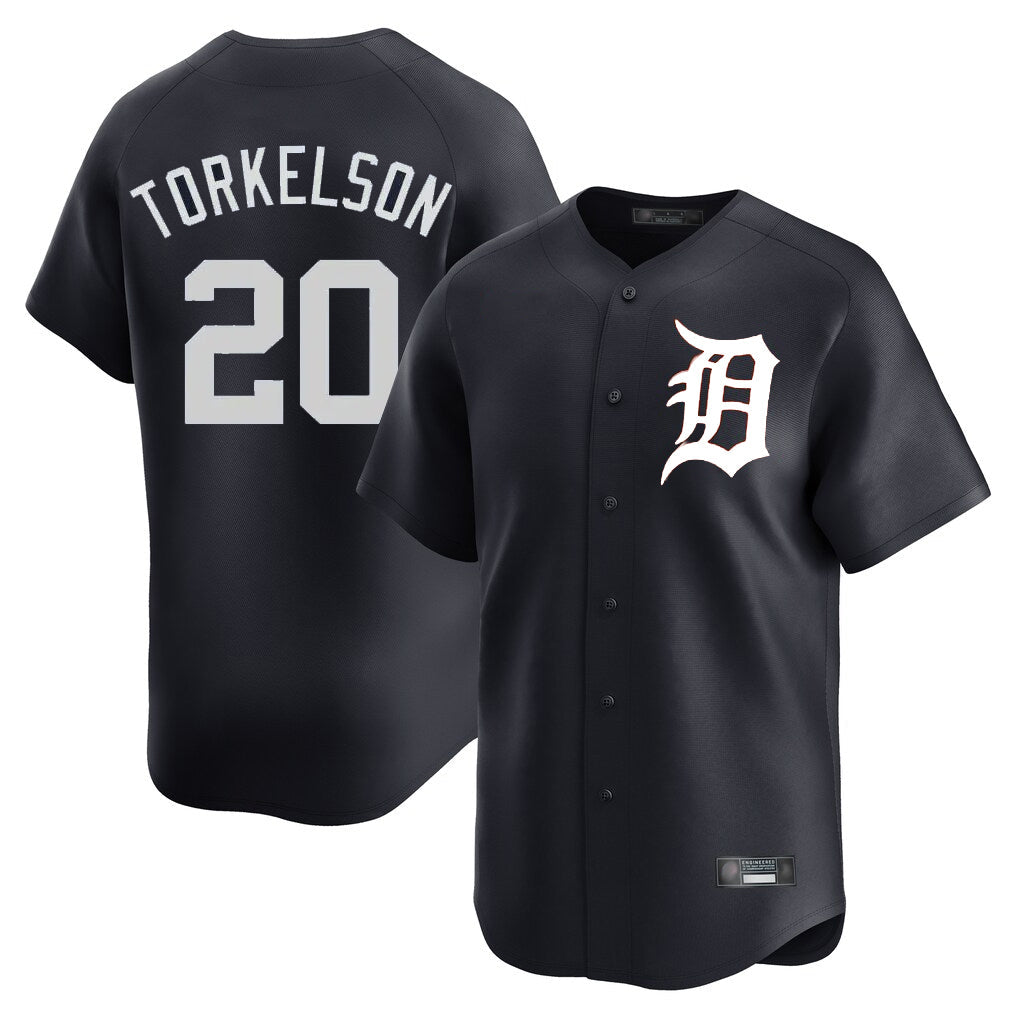 Trusc D.Tigers #20 Spencer Torkelson Player Navy Home Limited Game Stitched Jerseys