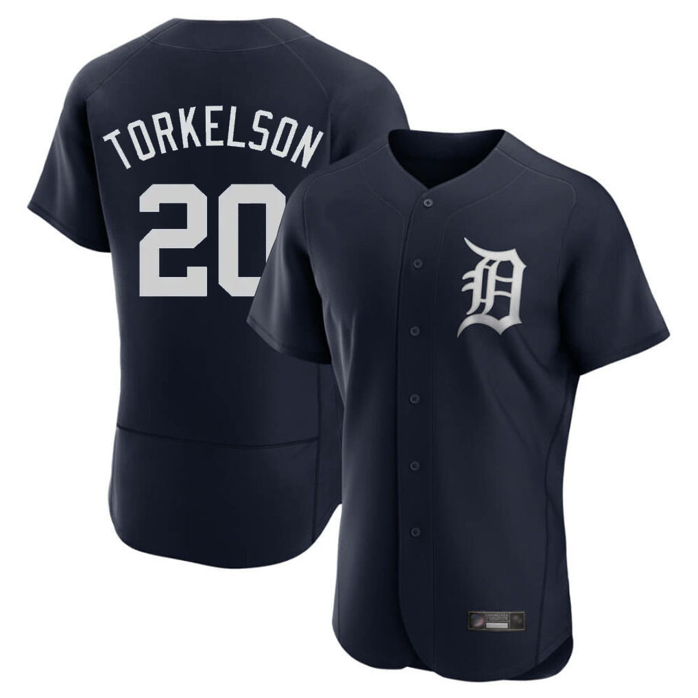 Trusc D.Tigers #20 Spencer Torkelson Player Navy Limited Elite Home Stitched Jerseys